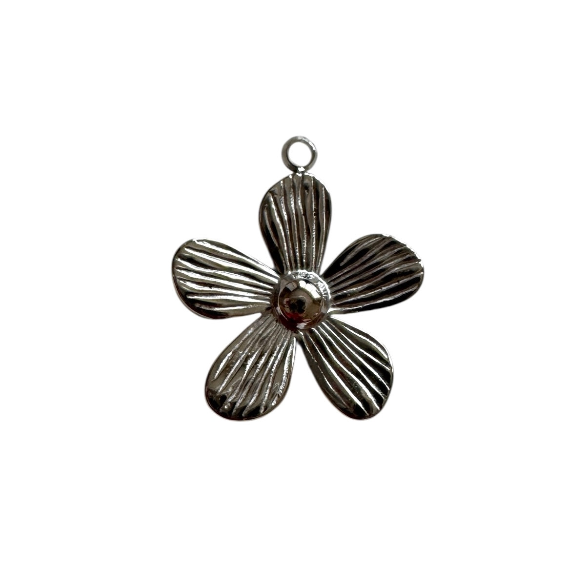 Silver Flower Charm