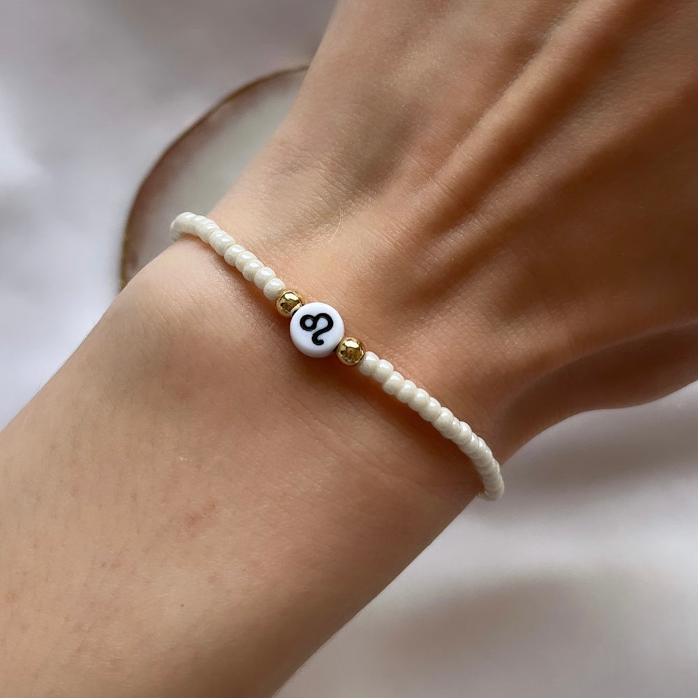 
                      
                        Zodiac sign beaded stacking bracelet
                      
                    