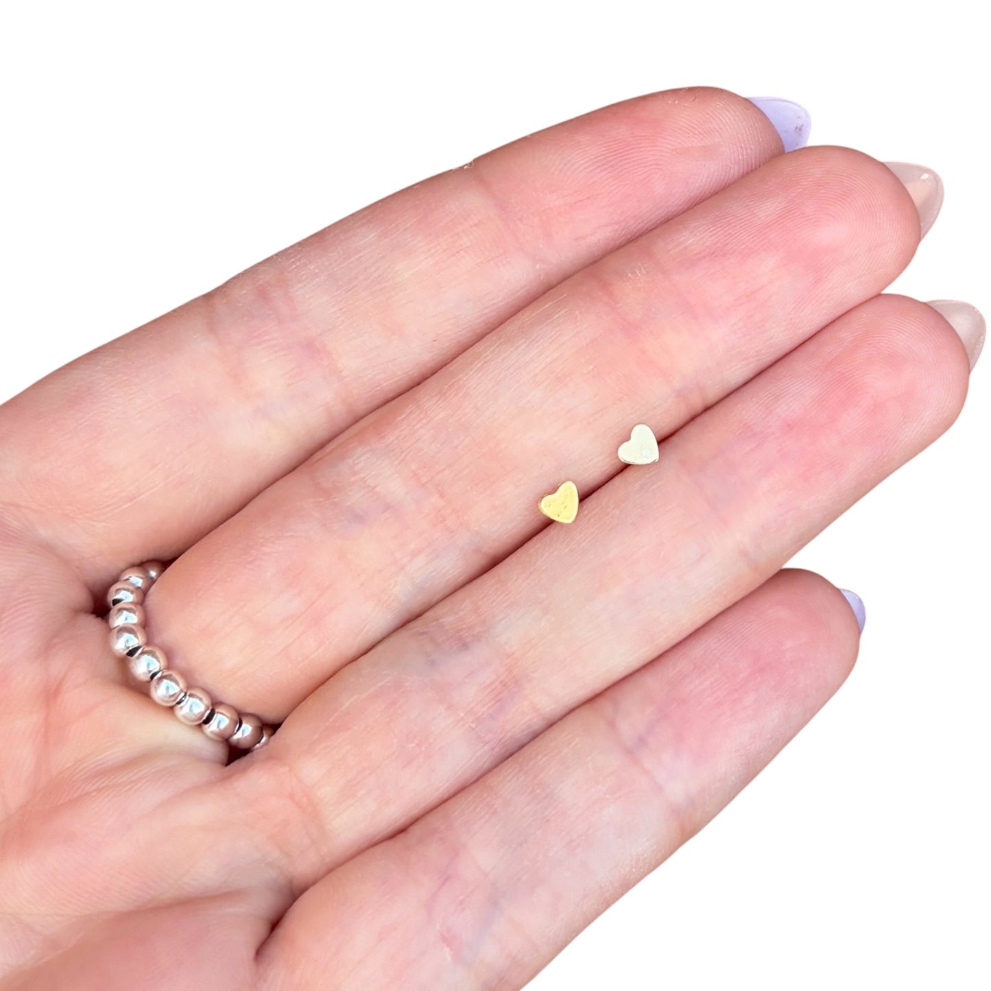 Gold Filled Micro Heart Studs