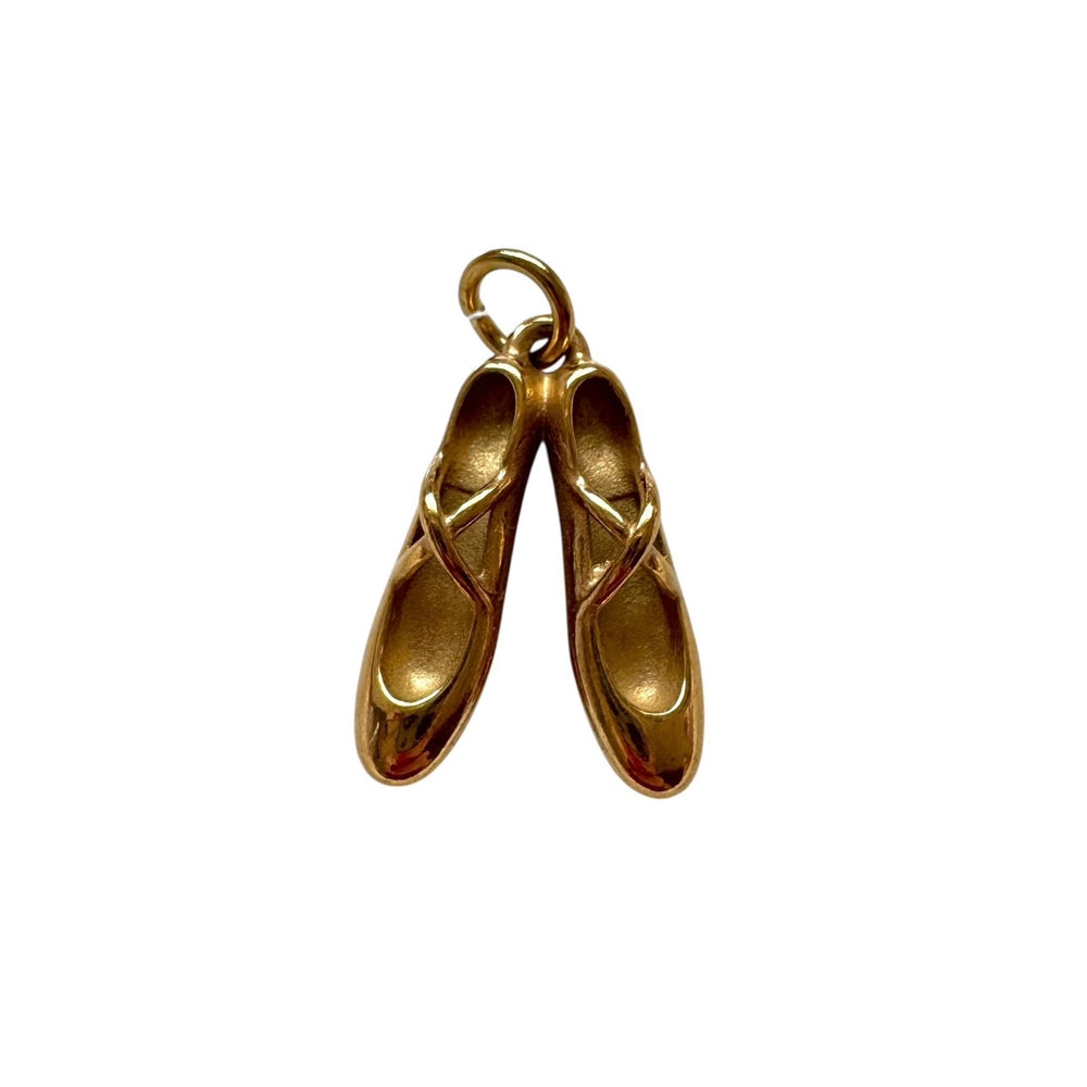 Gold Ballet Slippers Charm