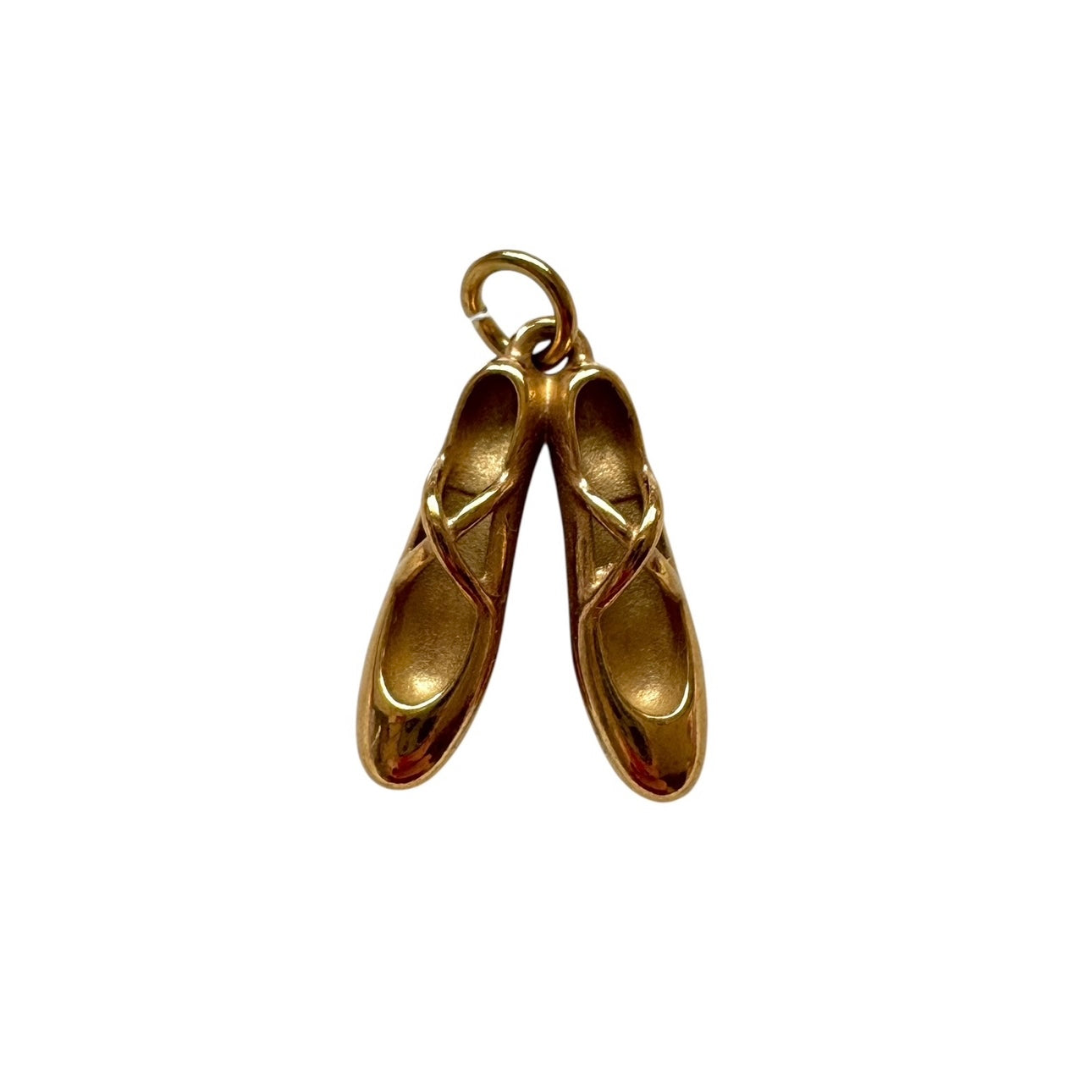Gold Ballet Slippers Charm