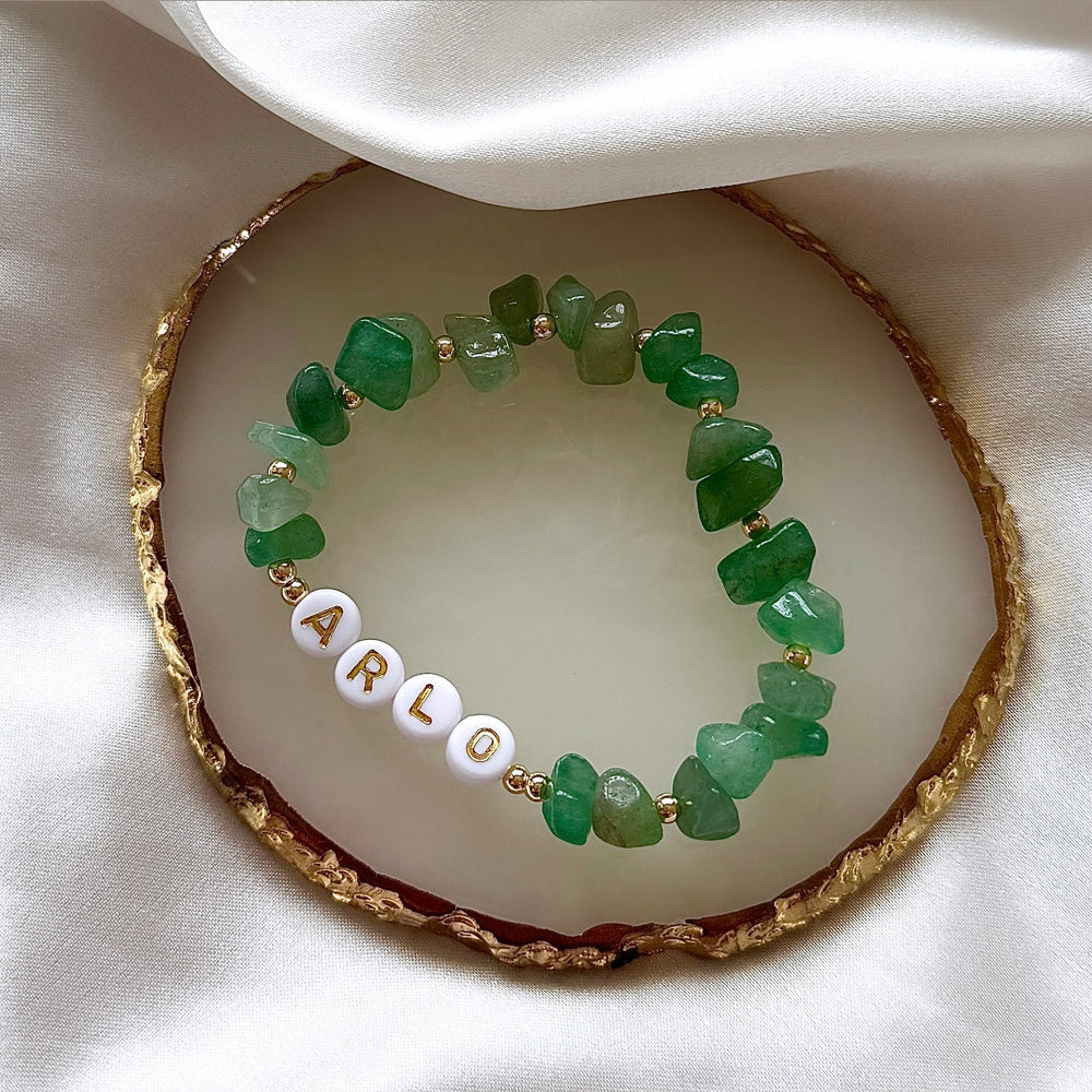 
                      
                        Green aventurine personalised bracelet
                      
                    