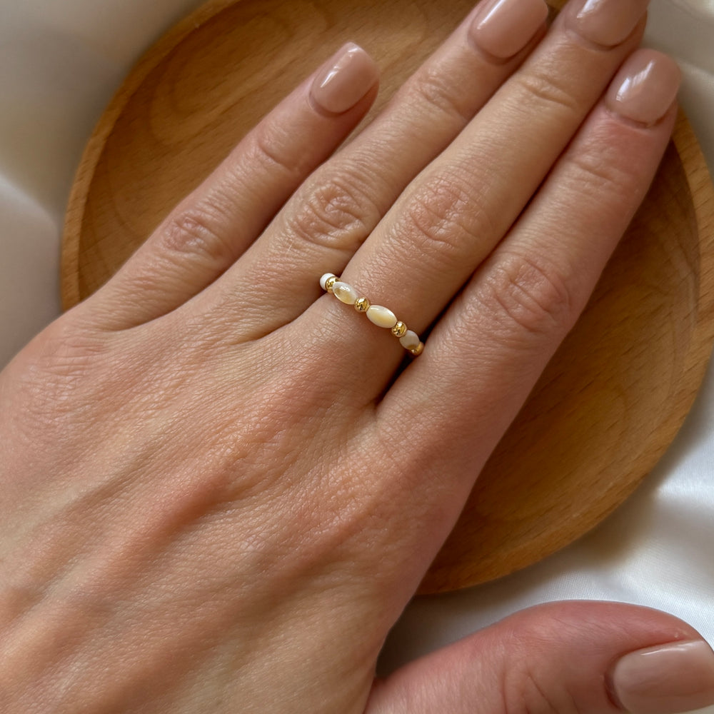 Micro pearl ring - Positively Beaded