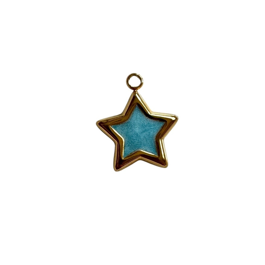 Enamelled Star Charm