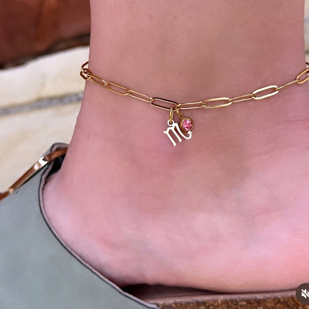 The Cosmic Duo Charm Anklet | PB Charm Studio