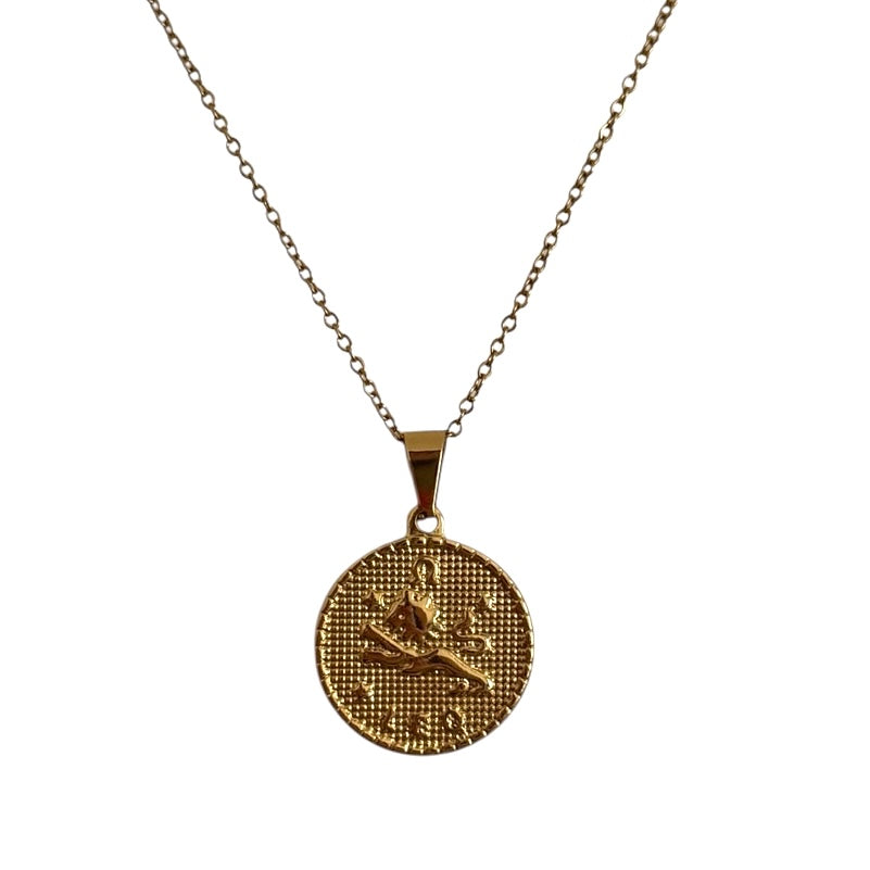 
                      
                        Zodiac Coin Pendant Necklace - Positively Beaded
                      
                    