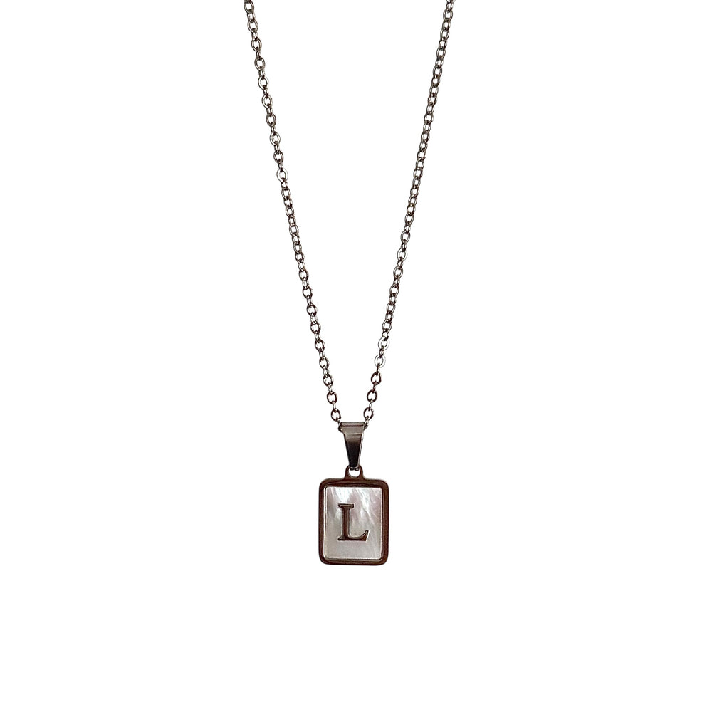 The Isla Iridescent Letter Necklace - Positively Beaded