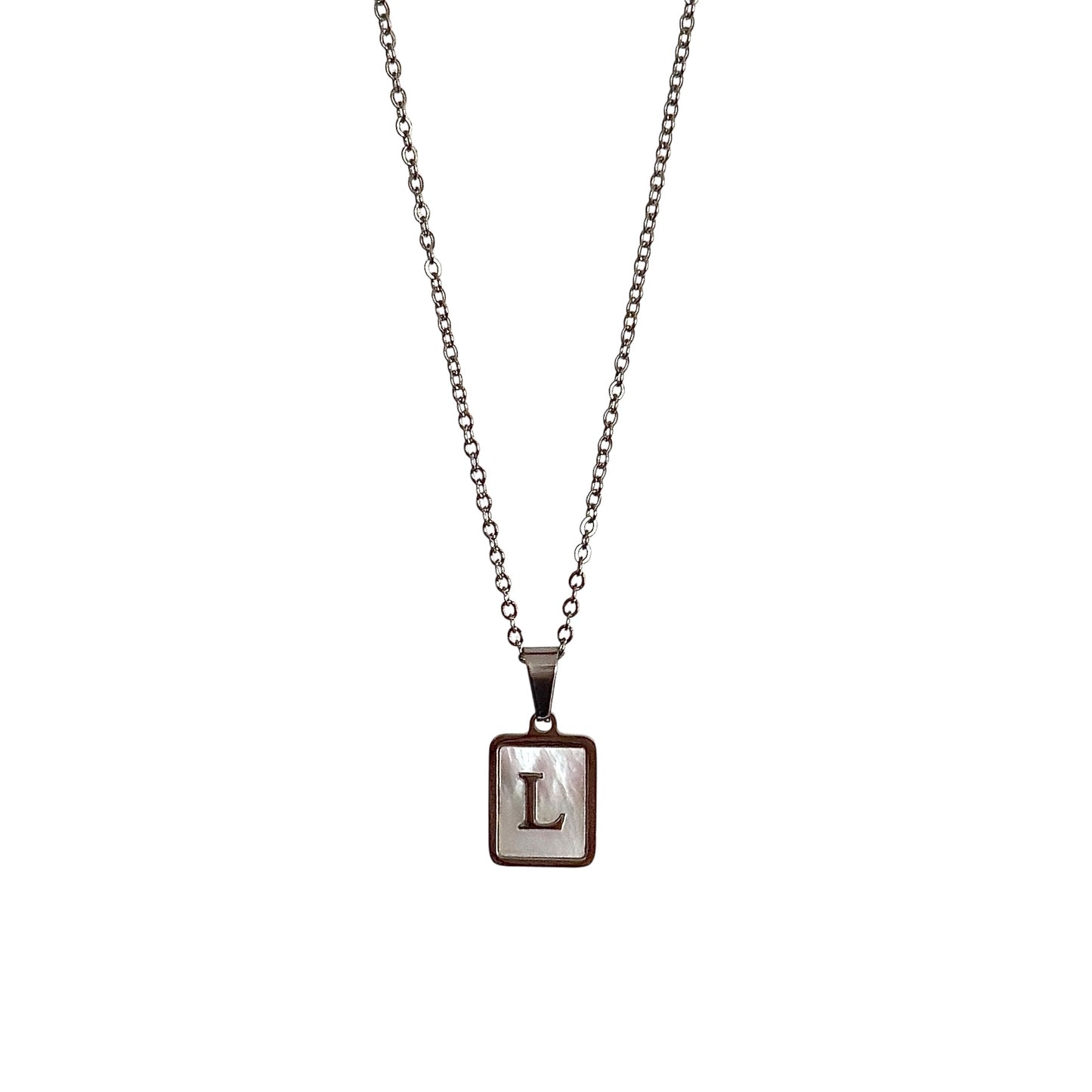 The Isla Iridescent Letter Necklace - Positively Beaded