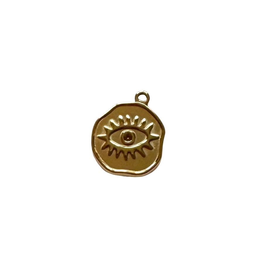 Gold Eye Pendant Charm