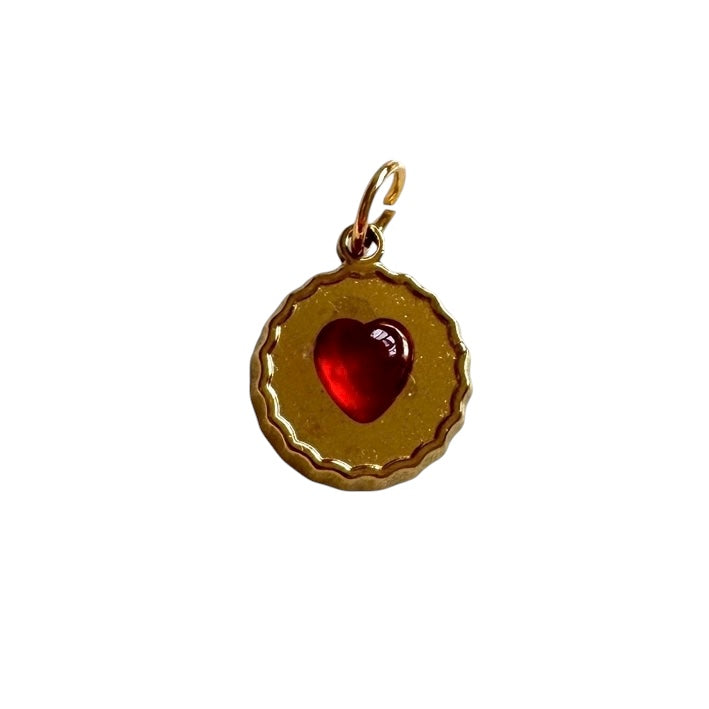 Jam Heart Biscuit Charm