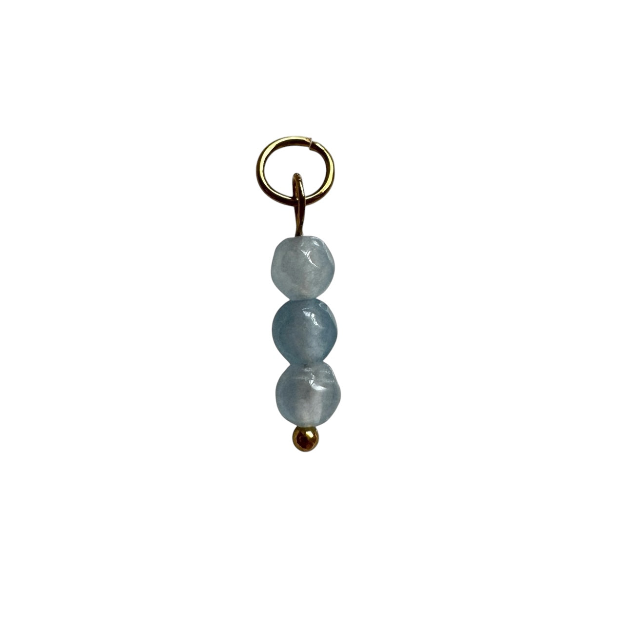 Aqua Crystal Trio Charm
