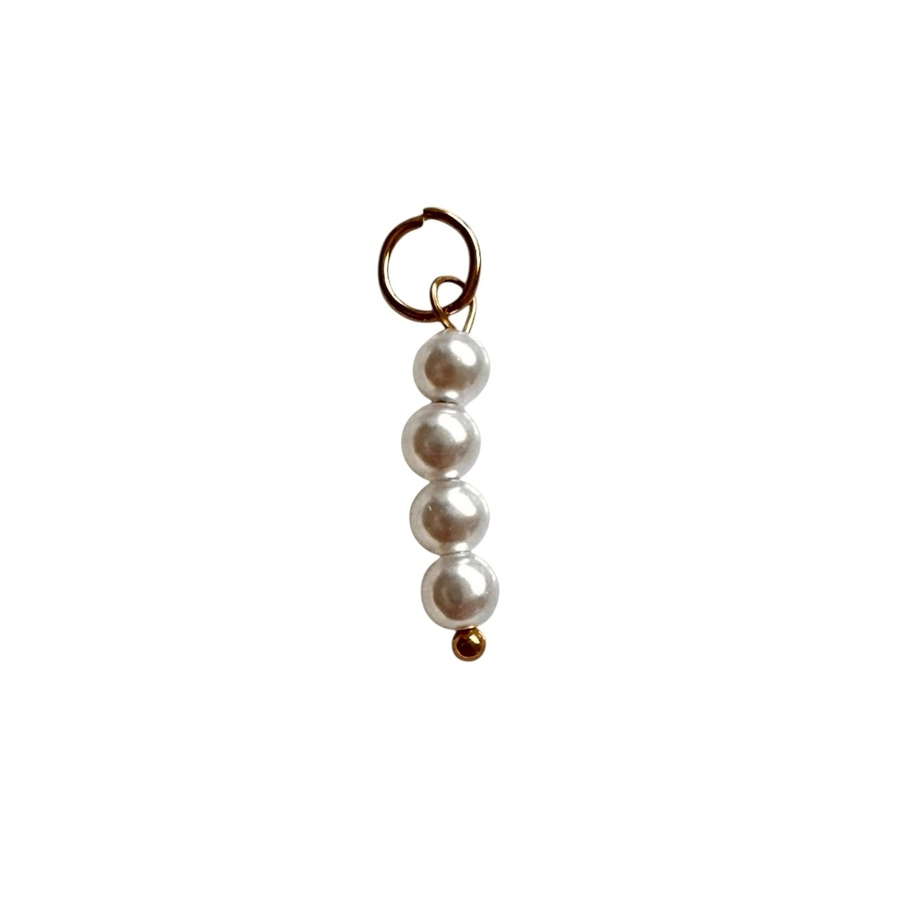 Gold Pearl Drop Charm