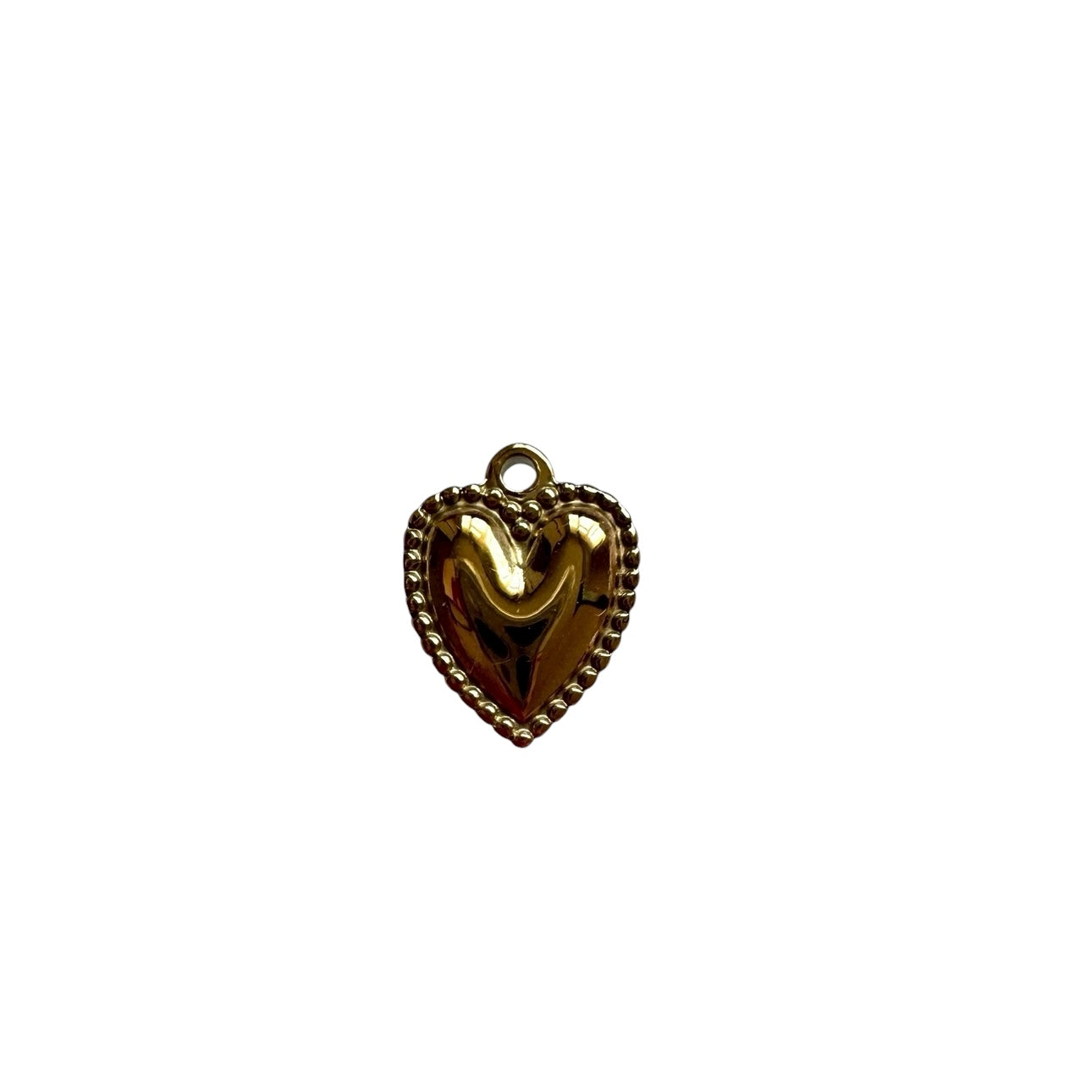 Golden Amour Heart Charm