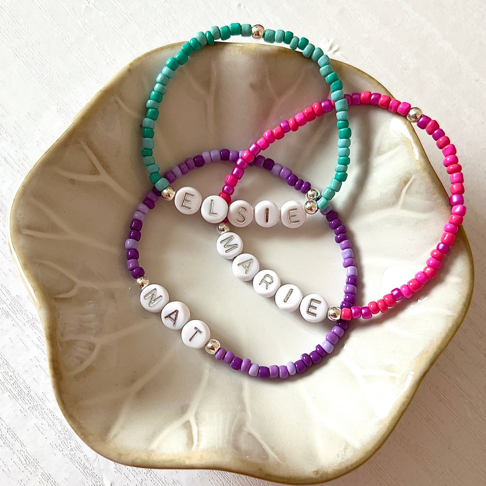 
                      
                        Colour spectrum beaded friendship bracelet - Positively Beaded
                      
                    