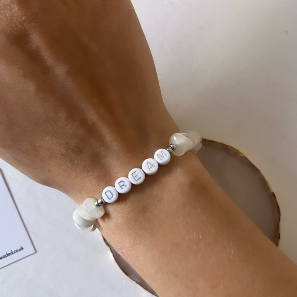 
                      
                        Moonstone personalised bracelet
                      
                    