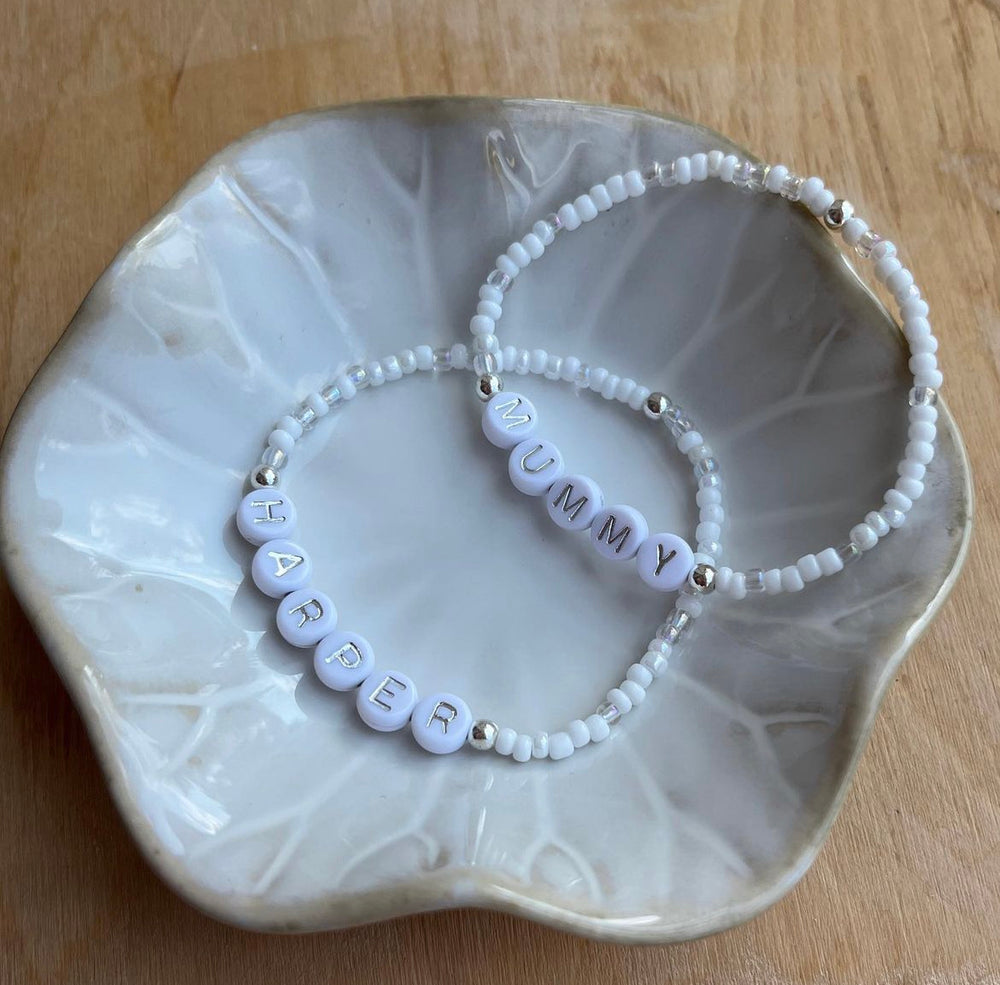 Delicate beaded friendship bracelet - Positively Beaded