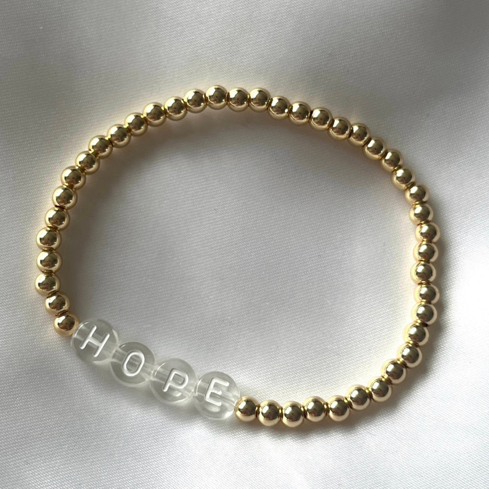 
                      
                        Classic name bracelet - gold, silver, rose gold - Positively Beaded
                      
                    