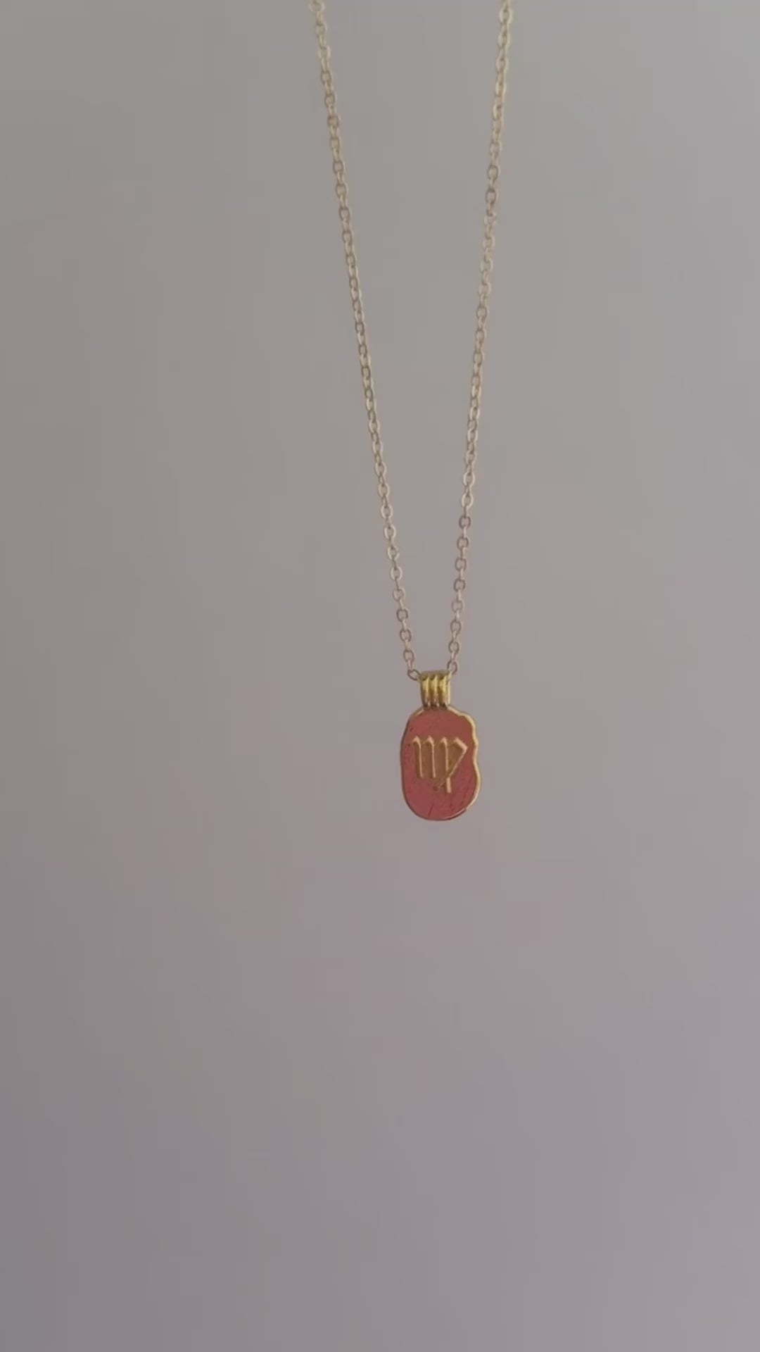 Horoscope pendant necklace