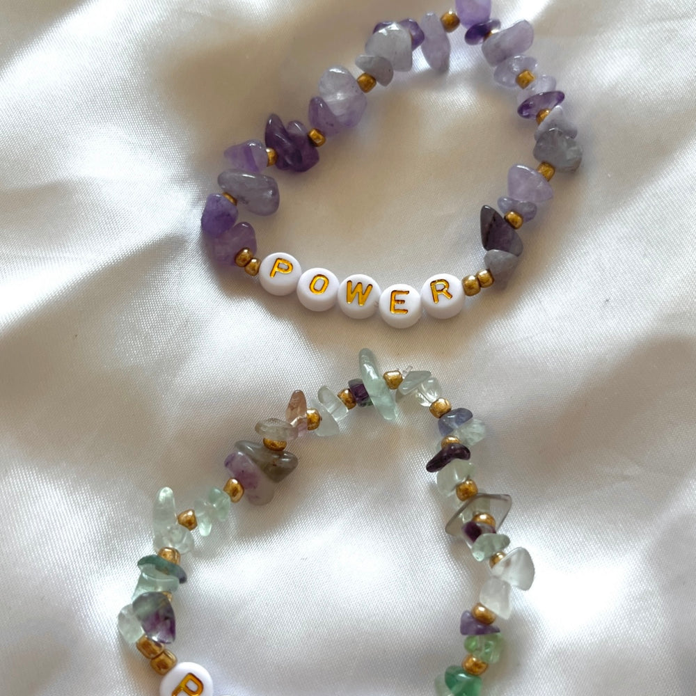 
                      
                        Lilac cape amethyst personalised bracelet - Positively Beaded
                      
                    