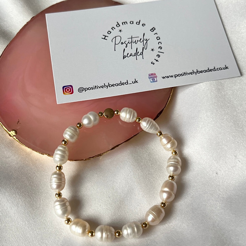 
                      
                        Beachy pearl beaded bracelet - Positively Beaded
                      
                    